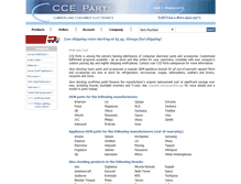 Tablet Screenshot of cceparts.com